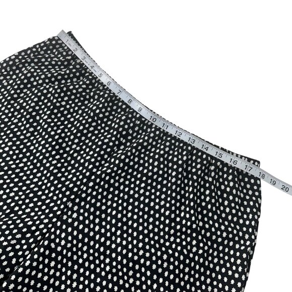Zac & Rachel Womens Black & White Polka Dot Flowy Wide Legs Pant SZ XL Polyester - Picture 4 of 12